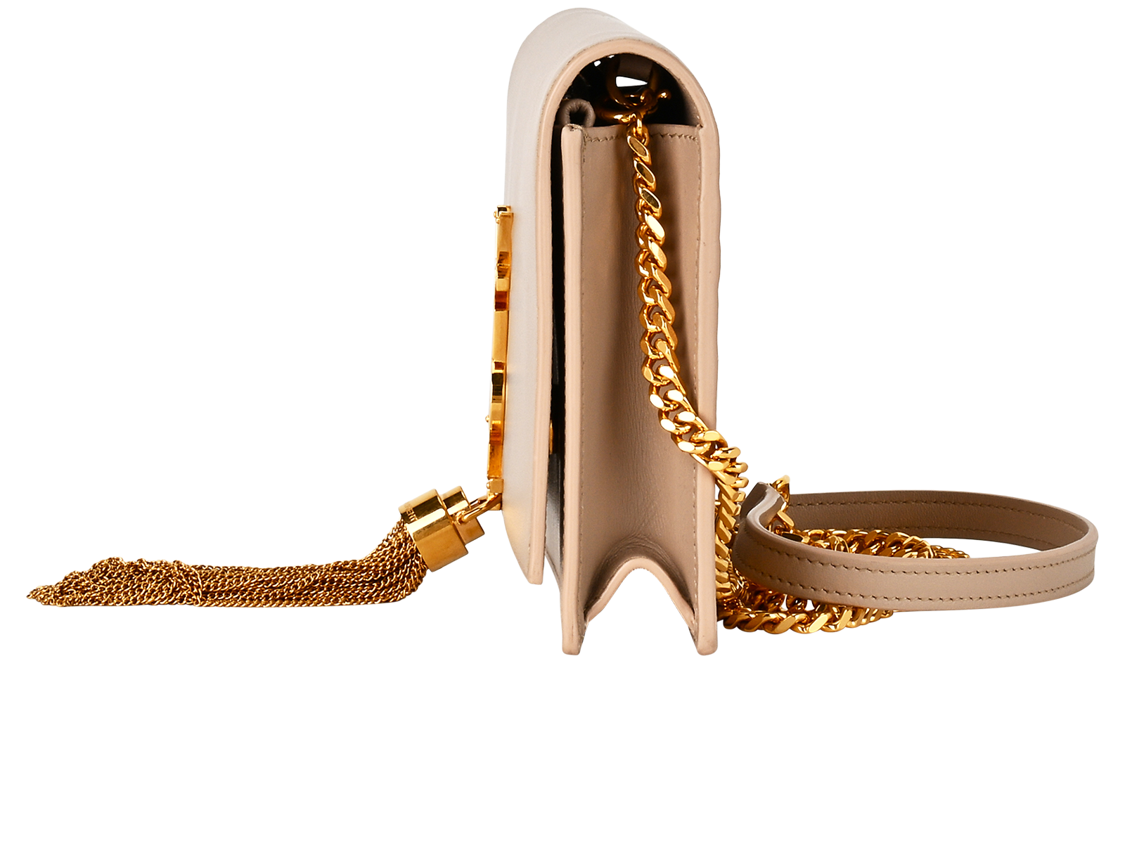 Wallet on Chain, &pound;950, Handbags, Nude, Leather, Bottom view